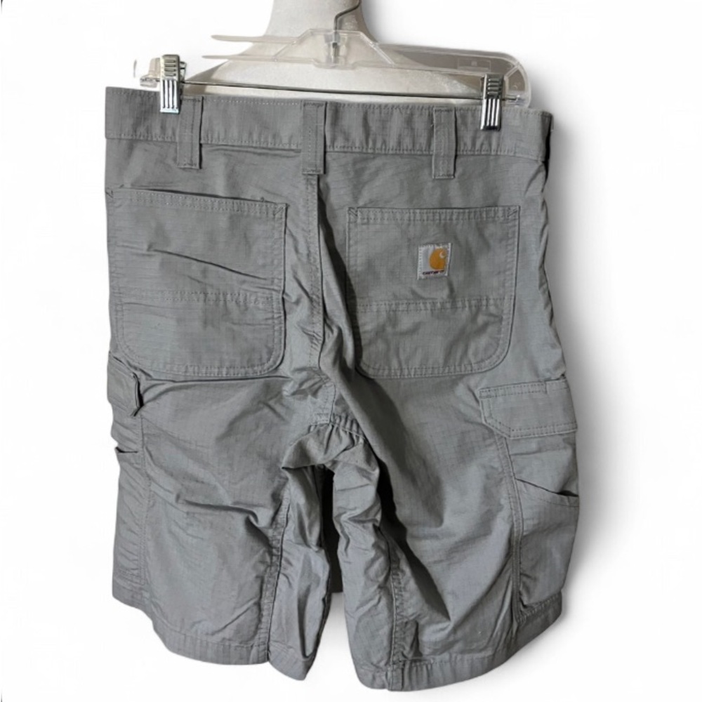 Men’s Carhartt Gray Relaxed Fit Rip Stop Force Broxton Cargo Shorts size 32 - Picture 3 of 7